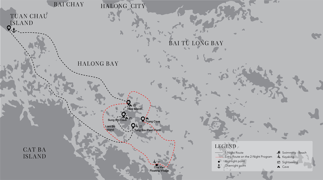 The President Journey - halong bay boat tour